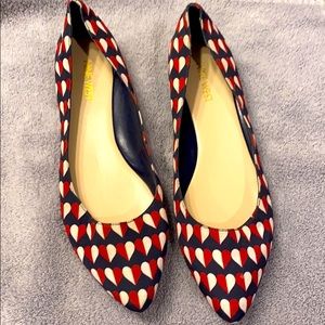 Nine West Women’s heart flats, size 9.5 never worn